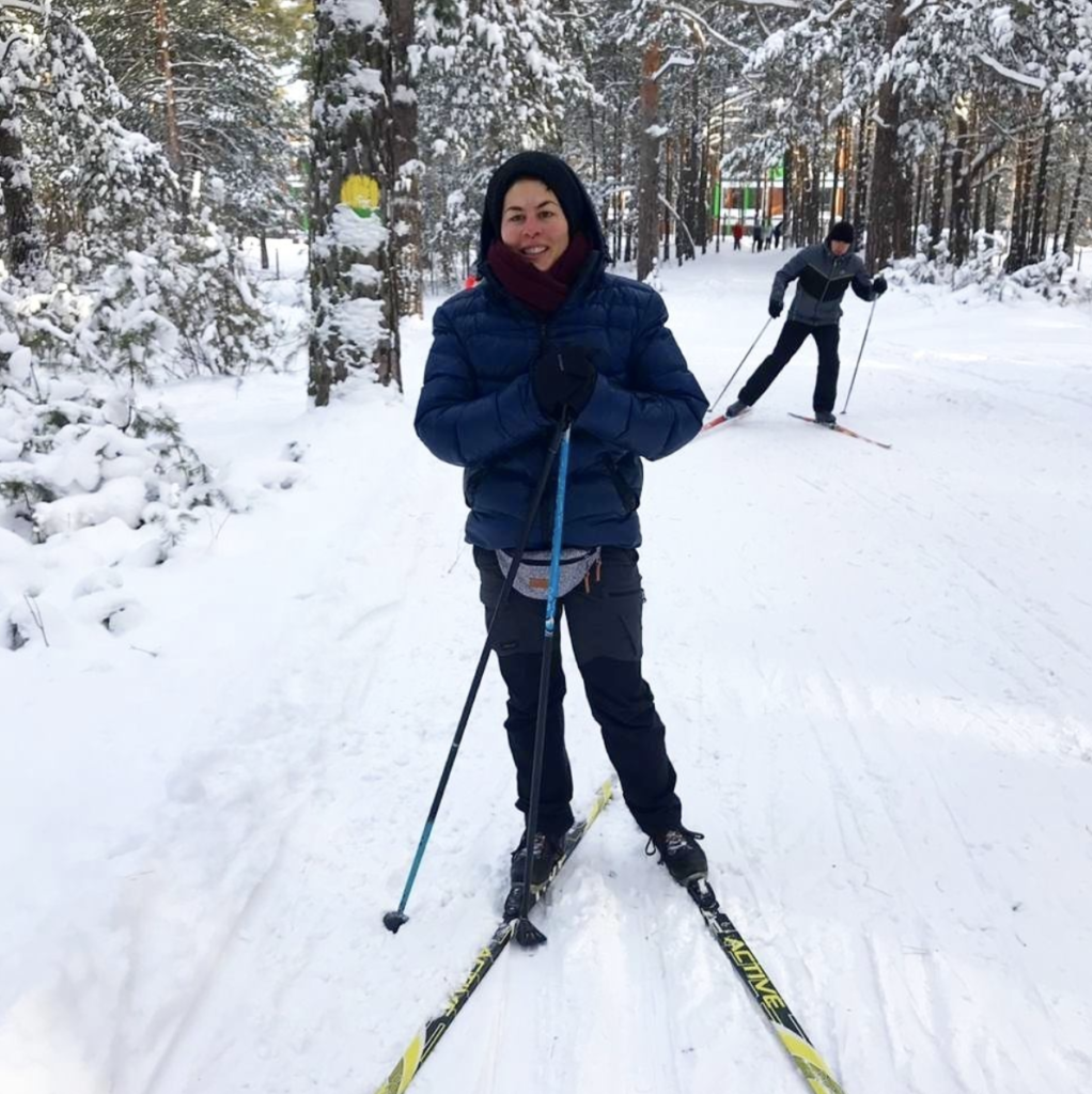 haciendo ski de fondo en rusia